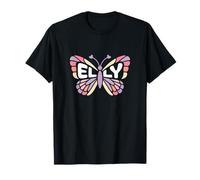 Elly Butterfly - Personalized Cute Name Word Art T-Shirt