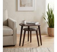Elm Home And Garden Soho Solid Mango Wood Nest Of Tables Brown 53Cm H X 65Cm W X 42Cm D