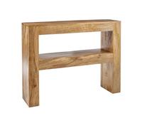 Elm Home And Garden Solid Light Wood Console Hall Telephone Table Small Slim H76 X W100 X D26Cm