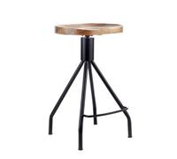 Elm Home And Products The Elm Home And Homemade Garden Bar Kitchen Pub Café Breakfast Stool Solid Mango Wooden Top Adjustable Height