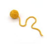 ELMAIN Cat Toys Chew And Tease Cats Toy Balls Colored Wool Balls Cat Supplies Fidget Toy For Cats 2Pcs L