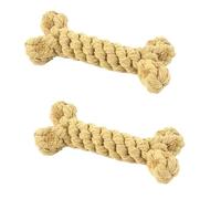 ELMAIN Dog Toys For Small Large Dogs Bones Shape Cotton Pet Puppy Teething Chew Bite Resistant Toy Pets Supplies 2Pcs 08