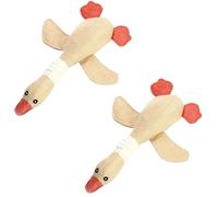 ELMAIN Dog Toys Pet Mallard Duck Dog Toy For Aggressive Chewers Dog Squeaky Wild Goose Puzzle Training Toys 2Pcs C