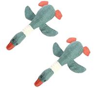 ELMAIN Dog Toys Pet Mallard Duck Dog Toy For Aggressive Chewers Dog Squeaky Wild Goose Puzzle Training Toys 2Pcs A