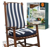 Elmara Rocking Chair Cushion Set, Ultra-Comfortable Jumbo Non Slip for Indoor/Outdoor, 4" Thick Contour Memory Foam, Durable Rocking Chair Cushions