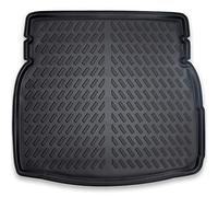 ELMASLINE Boot Liner for Mercedes-Benz C-Class W205 from 2015 (Saloon), Extra High 5 cm Edge, 3D Rubber Boot Mat