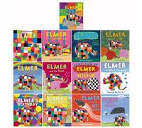 Elmer 13 Books Collection Set Children Picture Flats by David McKee Including World Book Day 2024(Elmer and the Patchwork Story, Super El, Elmer, Lost Teddy, Race, Rainbow, Tune, etc)
