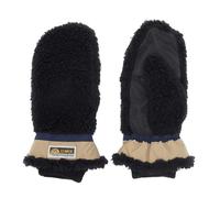 Elmer | Deep Pile Mittens | Wool Mitts | Black | WildBounds XS