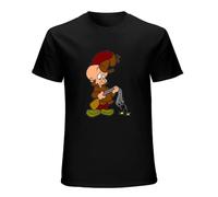 Elmer Fudd Character T Shirt Black XXL
