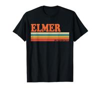 Elmer Personalized First Name Vintage Stripes Value Graphic T-Shirt