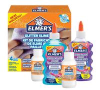 Elmer?s Glitter Slime Kit | Slime Supplies Include Purple & Blue Glitter Glue & 2 Bottles of Magical Liquid Slime Activator | Washable & Kid Friendly