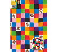 Elmer the Elephant Wrapping Paper, 2 Sheets & 2 Tags Children's Gift Wrap Birthday Wrap