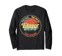 Elmer The Man The Myth The Legend Men Personalized Name Long Sleeve T-Shirt