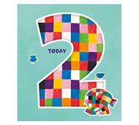 Elmer The Patchwork Elephant Birthday Card