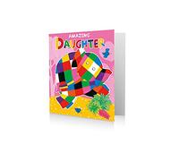 Elmer The Patchwork Elephant Birthday Card