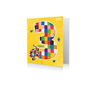 Elmer The Patchwork Elephant Birthday Card