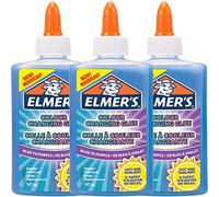 Elmer's Colour Changing PVA Glue | Blue to Purple | 147 ml | Washable and Kid Friendly | Great for Making Slime and Crafting | 3 Count