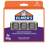 Elmer's Disappearing Purple Glue Sticks | Dries Clear | Great for Schools & Crafting | Washable & Child-Friendly | 40g | 5 Count
