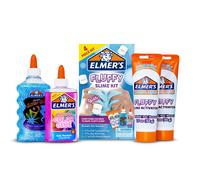 Elmers Fluffy Slime Kit with 2 Activator Bottles, Translucent Color Glue & Glitter Glue 2119928