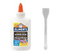 Elmers Liquid Glue White Wasahble + Includes Tinte Ink Spatchula (Small (118ml))