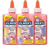 Elmer's Metallic PVA Glue | Pink | 147 mL | Washable & Kid Friendly | Great for Making Slime | Washable & Kid Friendly | 1 Count