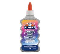 Elmer's PVA Glitter Glue | Silver | 177 mL | Washable & Kid Friendly | Great for Arts & Crafts Projects