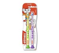 Elmex 2 Toothbrushes Beginner Soft 0-3 Years Old - Blue and Purple
