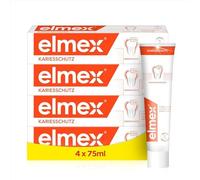 elmex Toothpaste Caries Protection 4 x 75 ml - Medical Teeth Cleaning for Highly Effective Caries Protection - Provides Dual Active Calcium Fluoride Protective Shield for Durable Teeth
