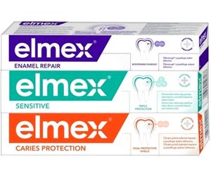 Elmex Mix Trio toothpaste 3 x 75ml Pack