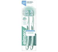 ELMEX Sensitive Extrasoft Duo-Pack Toothbrush, Green, Extra Soft, 2.0 count