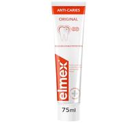 elmex Toothpaste Caries Protection 4 x 75 ml - Medical Teeth Cleaning for Highly Effective Caries Protection - Provides Dual Active Calcium Fluoride Protective Shield for Durable Teeth