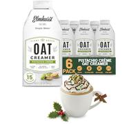 Elmhurst 1925 Pistachio Crème Oat Creamer, Plant-Based, Vegan, 16 Ounce (Pack of 6)