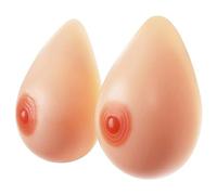 ELMIKA Silicone Breast Forms Fake Boobs False Breast for Mastectomy Prosthesis Crossdresser Transgender Cosplay DD Cup 1200g/Pair