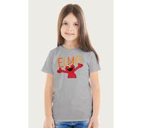 Elmo Arms Wide Open Sesame Street T-Shirt Sesame Street Mid Grey 12-13 Years