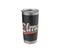 Elmo Personalized Name Shirt Custom Lettering 70's Stainless Steel Insulated Tumbler