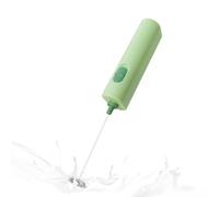 ELMWAY Compact Handheld Electric Milk Frother - Battery Operated Coffee Frother & Mini Electric Whisk for Latte, Cappuccino & Matcha (2 × AA Batteries) - Green
