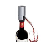 ELMWAY Electric Wine Aerator & Pourer - Stainless Steel Dispenser, Enhances Wine Flavor & Aroma, Low Noise, Battery Operated (4 x AAA Required, Not Included)