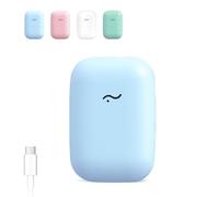 ELMWAY STB-027 Portable UV Toothbrush Sanitizer Case - Magnetic Wall-Mounted Toothbrush Holder & Travel Case with Fan & Heated Drying (Heating via USB-C) - Blue