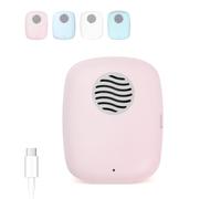 ELMWAY UV Toothbrush Sanitizer Case - Portable Sanitizer with Fan & Mirror - USB Rechargeable - Travel UV Sterilizing Toothbrush Cover - Pink