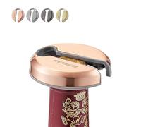 ELMWAY VinoLux Series Magnetic Wine Foil Cutter - Stainless Steel Top & Durable ABS Body, Compact Design with Magnetic Storage, Easy to Use & Portable, for Wine Lovers - Rose Gold