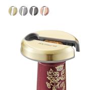 ELMWAY VinoLux Series Magnetic Wine Foil Cutter - Stainless Steel Top & Durable ABS Body, Compact Design with Magnetic Storage, Easy to Use & Portable, for Wine Lovers - Gold