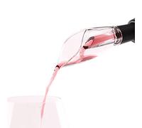 ELMWAY VinoLux Series Tulip Wine Aerator Pourer - Instant Aeration with Transparent Floral Spout, Universal Fit for Cork & Screw Cap Bottles, Compact & Portable for Home, Party & Outdoor Use