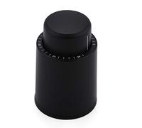 ELMWAY Wine Accessory - Vacuum Wine Stopper with Date Marker, ABS Shell & Silicone Seal - Reusable Wine Preserver for Standard Bottles, Keeps Wine Fresh up to 7 Days (Black)
