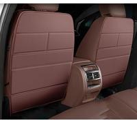 ELNas Seat Back Kick Protector for Dacia Dokker 2012-2020/Dacia Dokker Van 2013-2021, Kick Mats Back Seat Protector with Storage Pockets Seat Back Protector for Kids,Brown