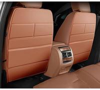ELNas Seat Back Kick Protector for Dacia Duster III 2024, Kick Mats Back Seat Protector with Storage Pockets Seat Back Protector for Kids,Orange