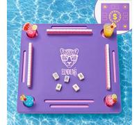 ELNDUXG Floating Mahjong Table for Pool 32 in NO Harsh Smell Double-Sided Printed Playing Cards and Mahjong On A Floating Table Suitable for Swimming Pools Hot Tubs Lakes and Beaches
