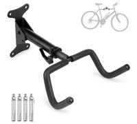 ELNLE Bicycle Wall Mount Bicycle Mount Wall Folding Bicycle Holder Suspension with Super Soft Padding, Telescopic and Rotatable, Suspension up to 30 kg for MTB Road Bike E-Bike