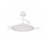 Elnur Varys 107 Pro Retractable Blade Ceiling Fan With Led Light & Remote Control