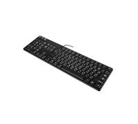 Elnwnnkc 104keys Business Bilingual Keyboard with Clear Arabic English Language and Fatigue Reduction Typing Corded Arabic English Keyboard
