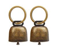 Elnwnnkc 2pcs Pet Loud Pendants Dogs Training Clatter Necklace Multifaceted Coppers Bells for Dog with Clear Sound Vintage Styles Pet Bells